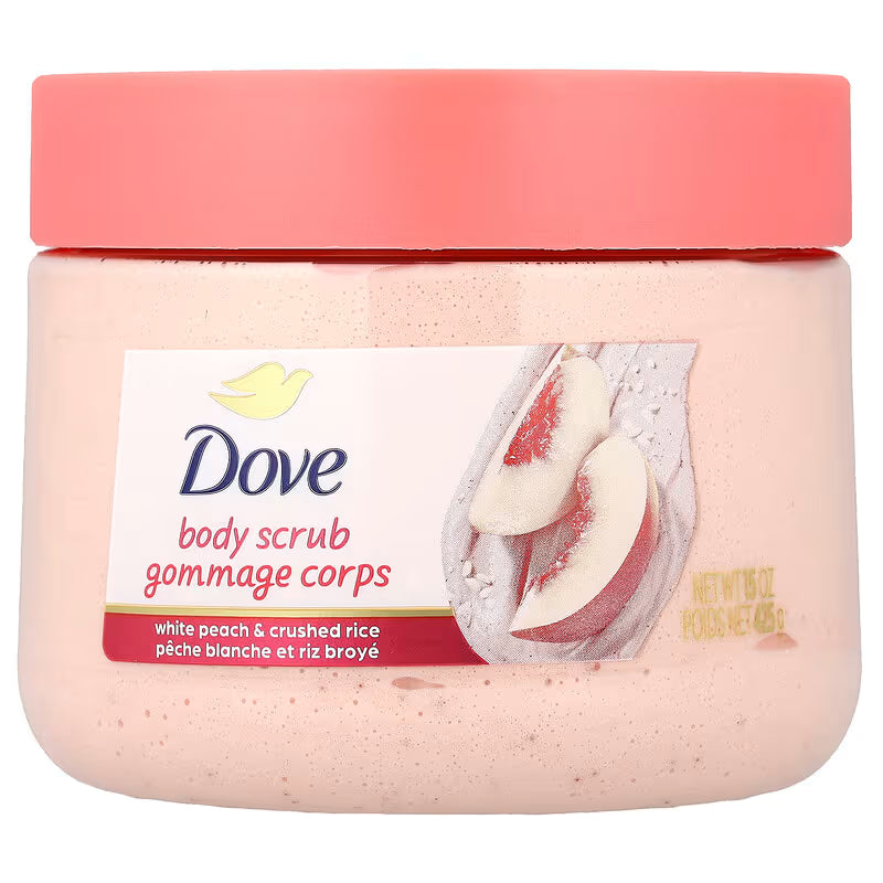 Dove Body Scrub White Peach & Crushed Rice