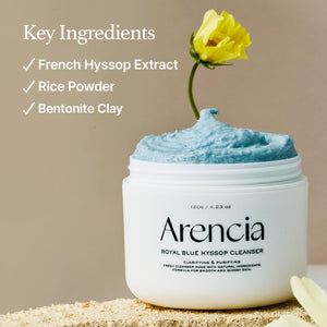 ARENCIA Royal Blue Hyssop Rice Mochi Cleanser Arencia