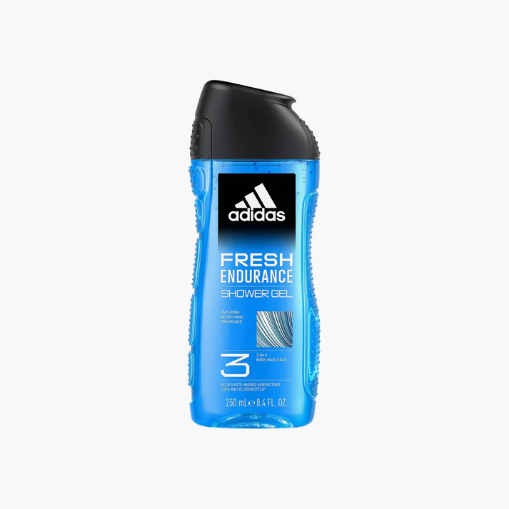 Adidas Fresh Endurance Shower Gel 3-In-1 Body Hair Face