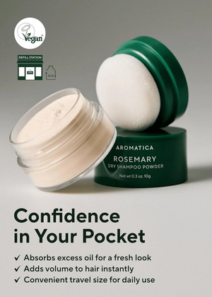 Rosemary Dry Shampoo Powder 10g Aromatica