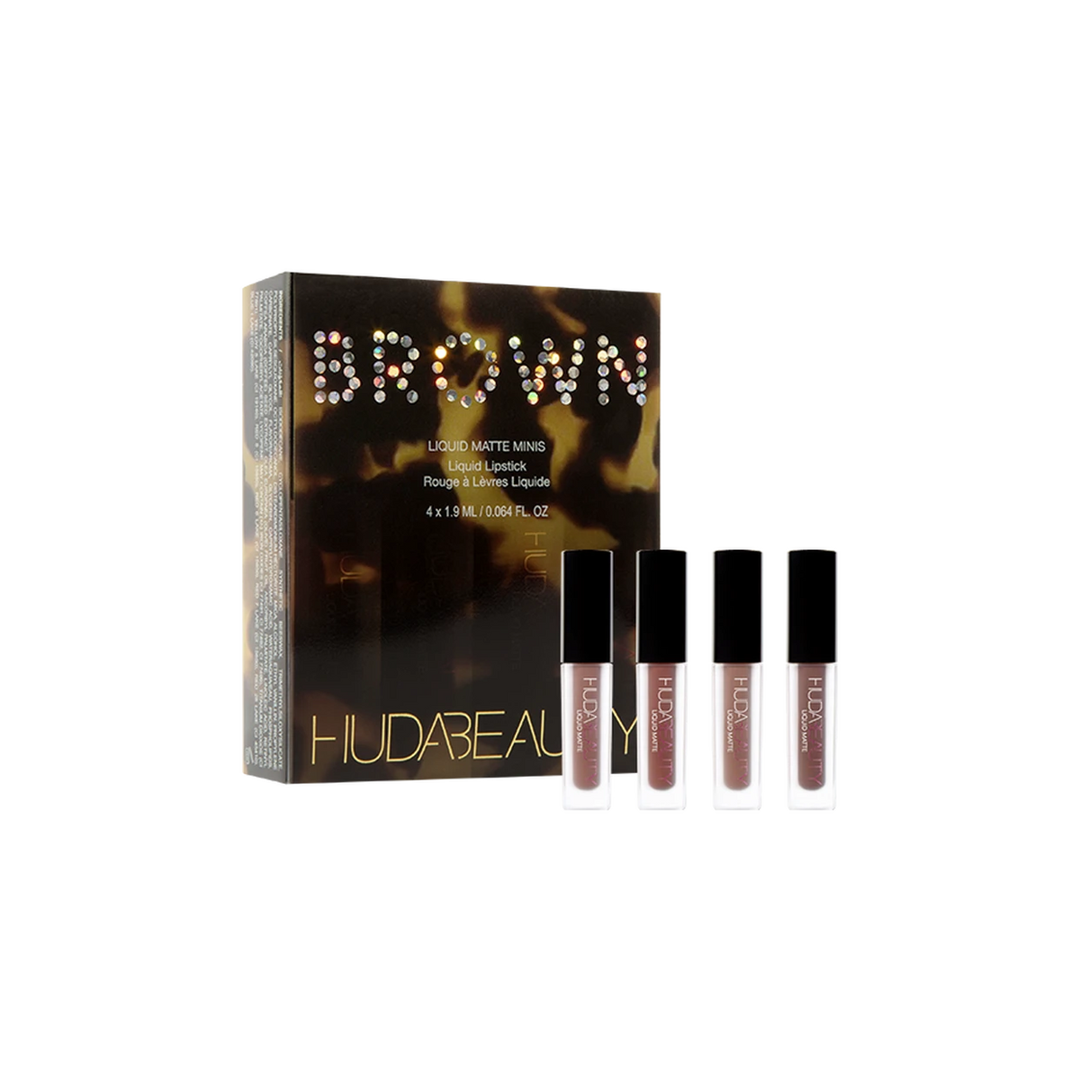 Huda Beauty Brown Obsessions Liquid Matte Minis - Set Of 4 Huda Beauty