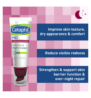 Cetaphil Pro Redness Prone Skin Moisturising Night Cream Cetaphil