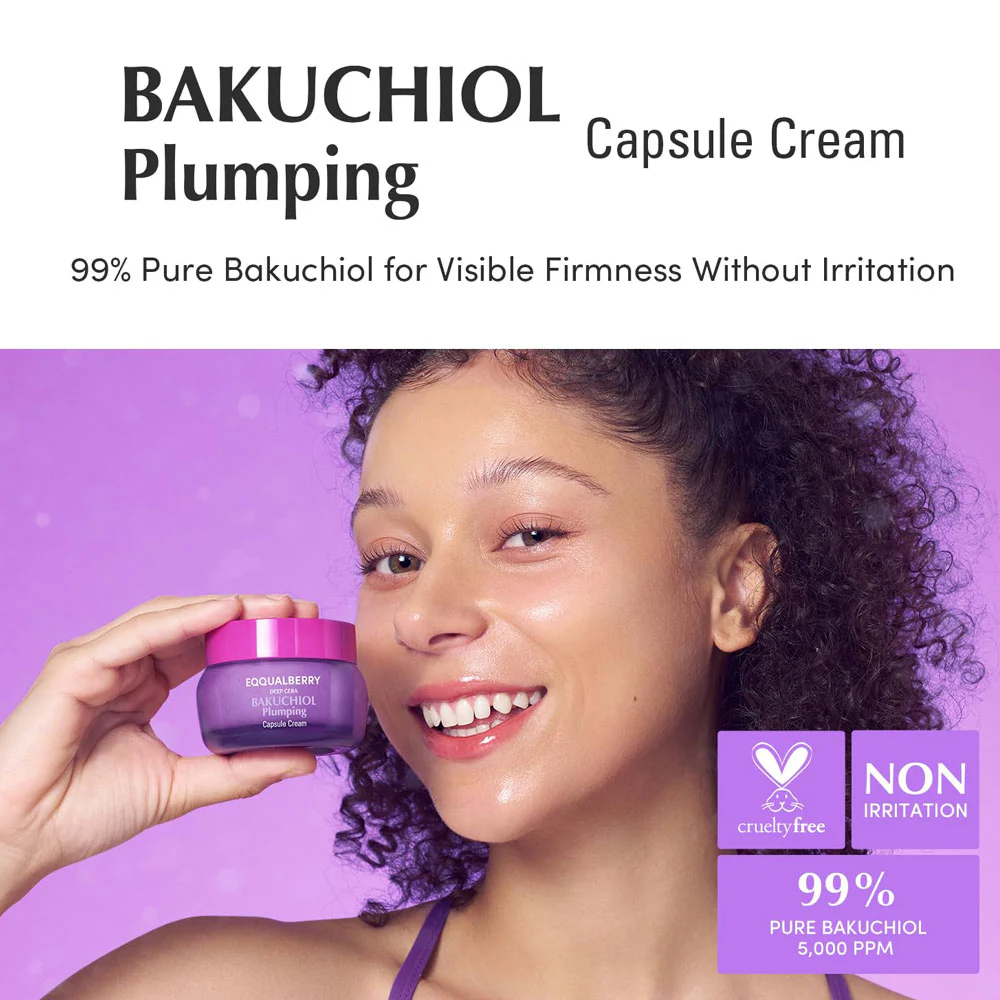 EQQUALBERRY Bakuchiol Plumping Capsule Cream