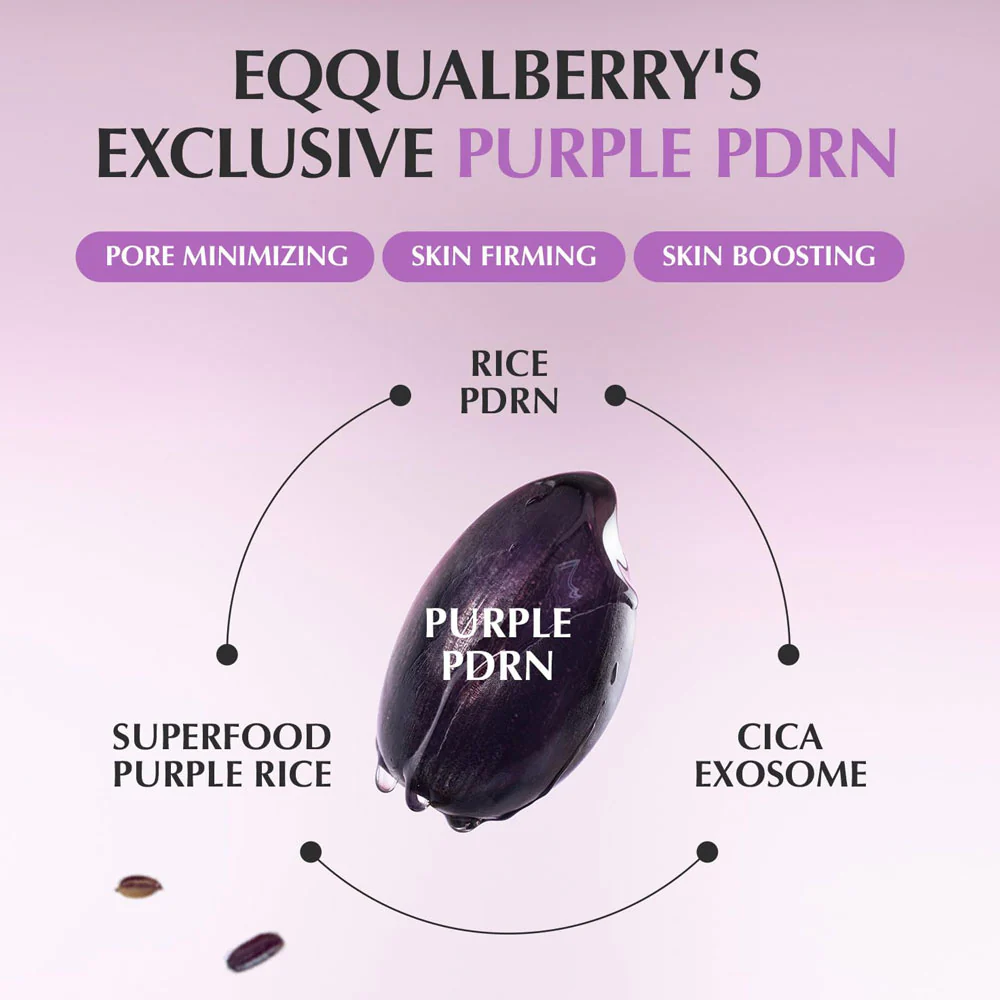 EQQUALBERRY Purple PDRN Pore Minimizing Serum