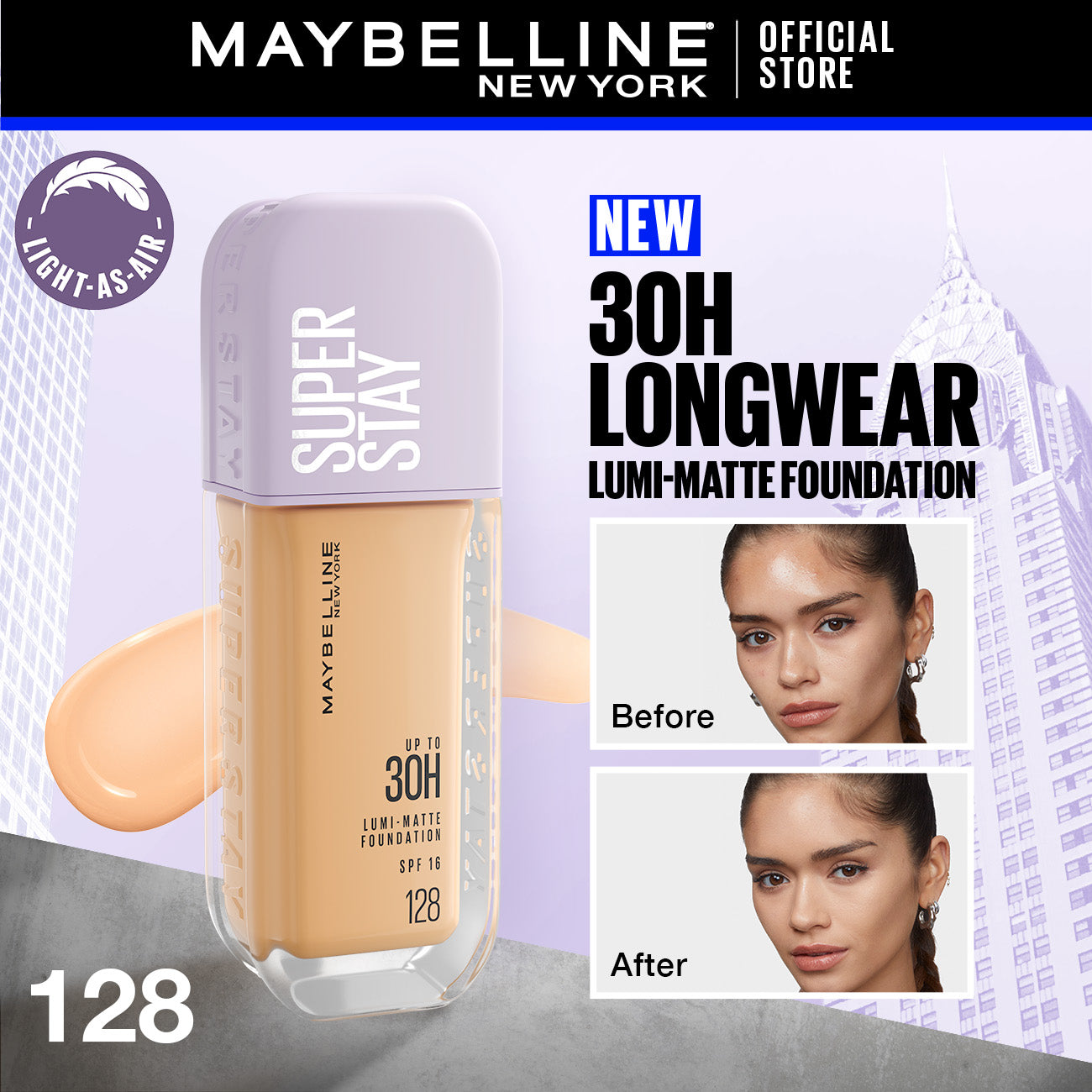 Maybelline New York Superstay Lumi-Matte 30H Foundation 30ml