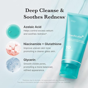 Medicube Azelaic Acid Niacinamide Deep Foam Cleanser Medicube