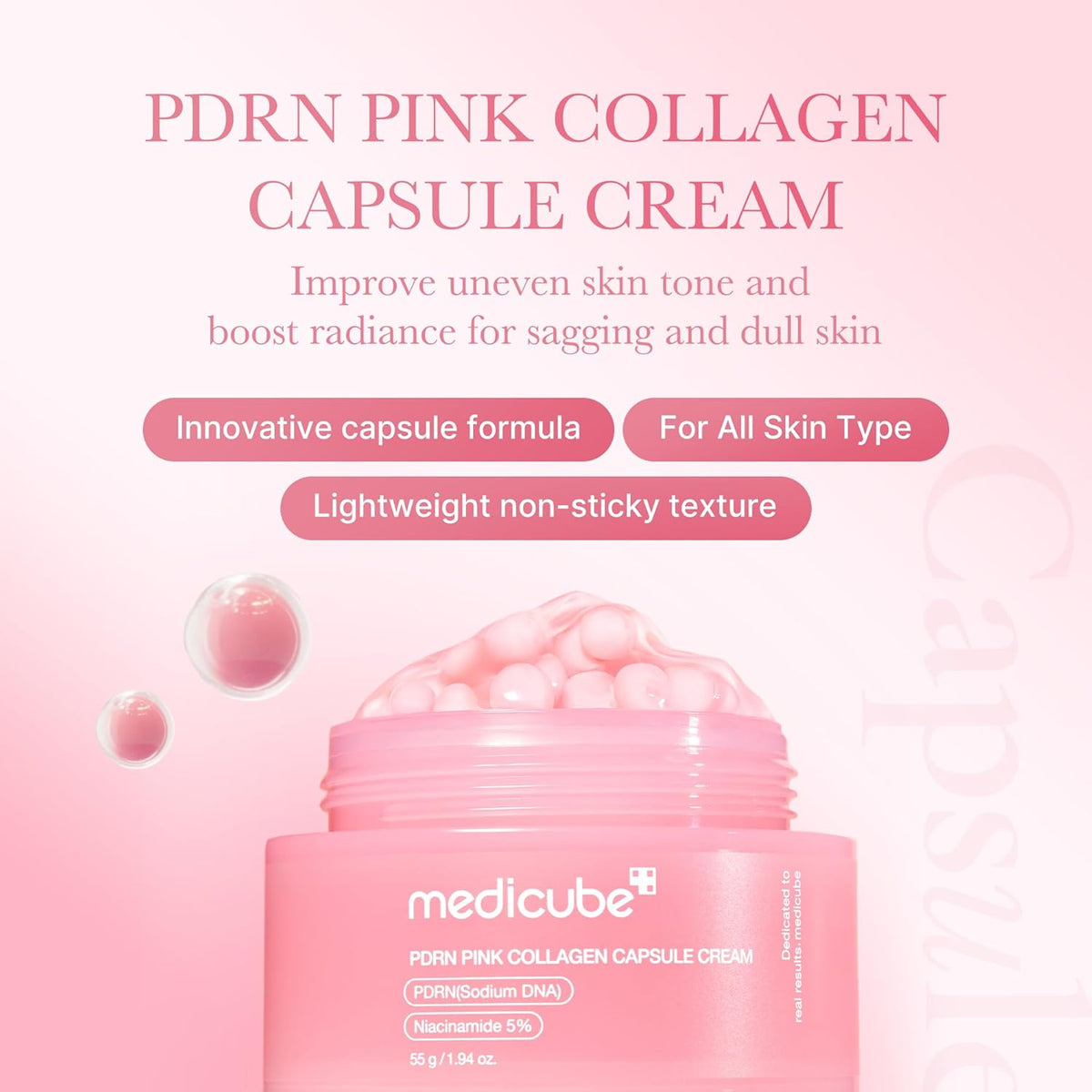 Medicube PDRN Pink Collagen Capsule Cream Medicube