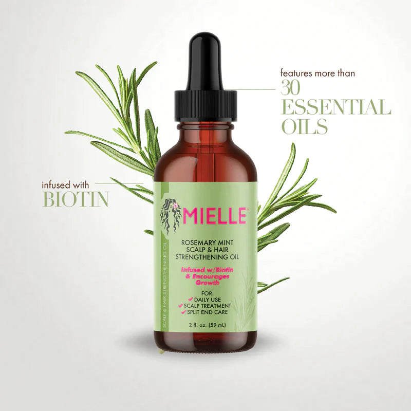 Mielle Rosemary Mint Scalp & Hair Strengthening Oil Mielle