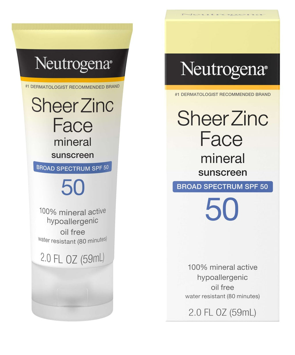 Neutrogena Sheer Zinc Face Sunscreen SPF 50 Neutrogena