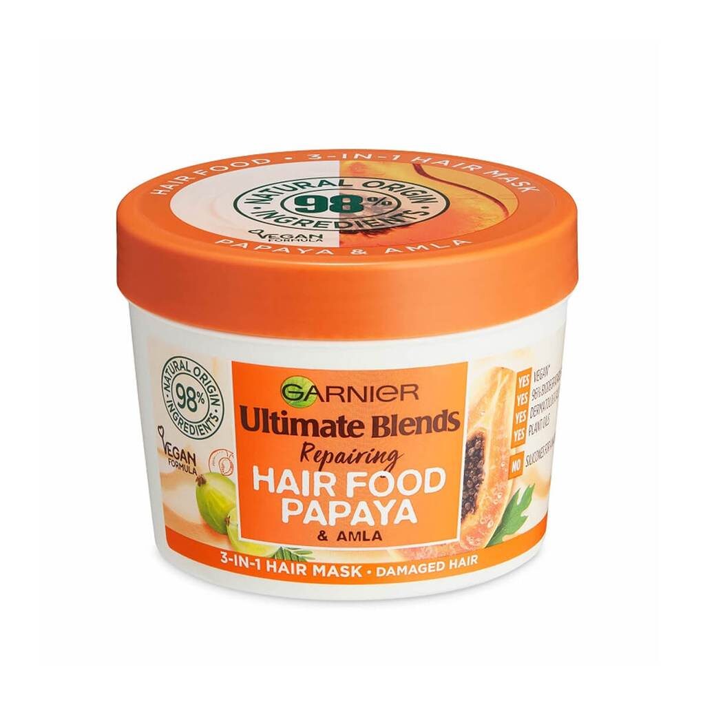 Garnier Ultimate Blends Hair Food Papaya & Amla 3-in-1 Repairing Hair Mask Treatment