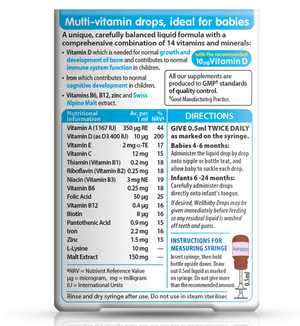 Vitabiotics Wellbaby Multi-Vitamin Drops Vitabiotics