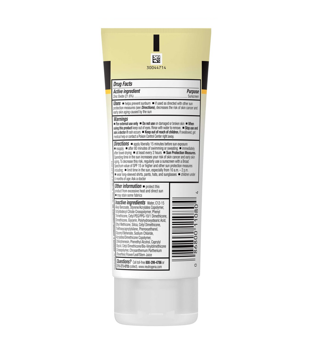 Neutrogena Sheer Zinc Mineral Sunscreen SPF 50 Neutrogena