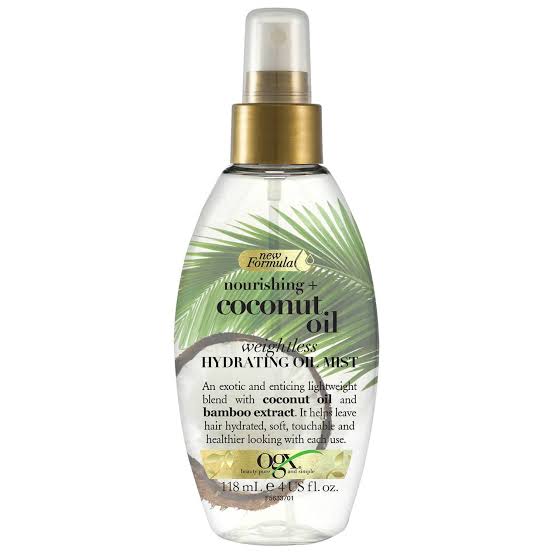 OGX NOURISHING + COCONUT OIL WEIGHTLESS HYDRATING OIL HAIR MIST, 118ML