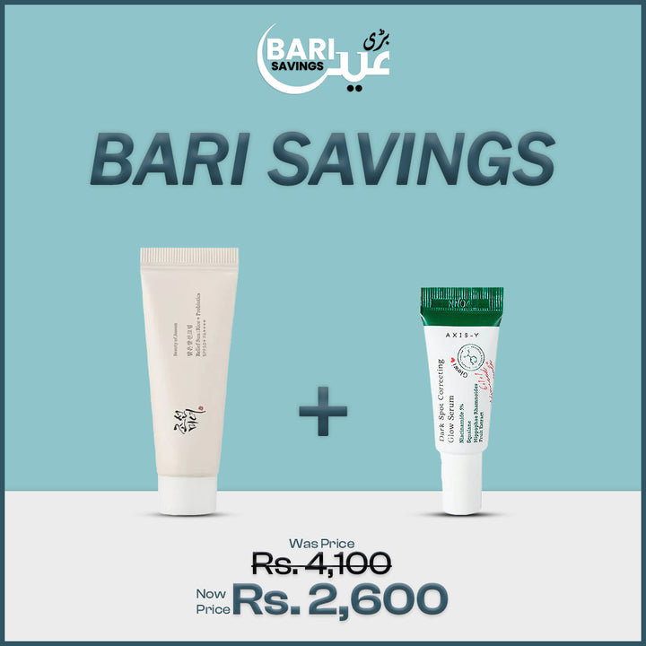https://allurify.pk/products/axis-y-dark-spot-correcting-glow-serum-5ml-beauty-of-joseon-relief-sun-rice-probiotics-spf50-pa-10-ml