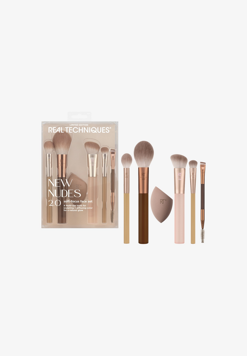 Real Techniques New Nudes 2.0 Soft Focus Face Set