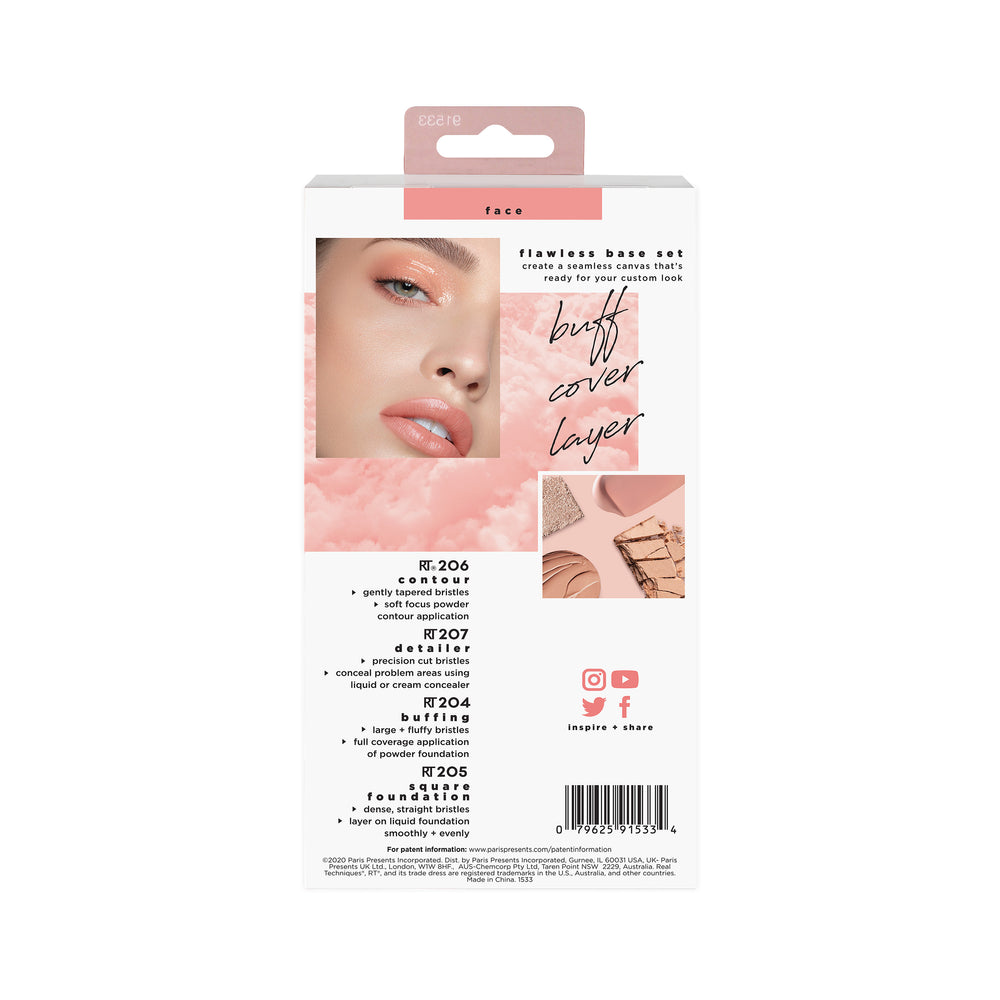 Real Techniques Flawless Base Makeup Brush Set Real Technique