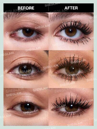 Shegalm All-In-One Volume & Length Mascara - Washable Black