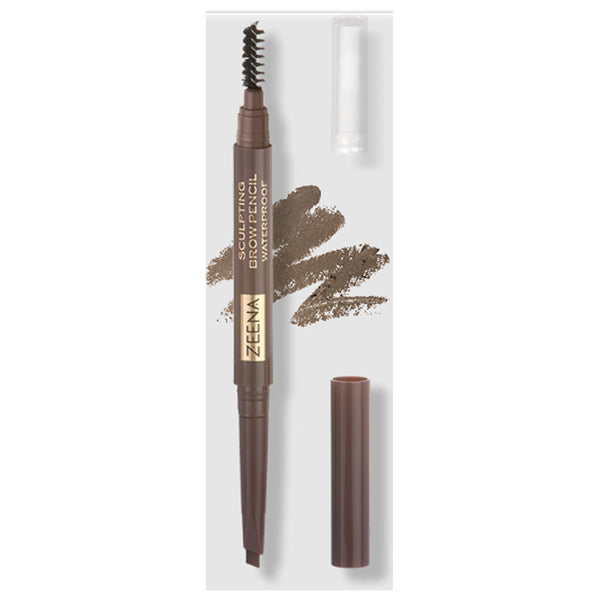 Zeena  Sculpting Brow Pencil Waterproof - Chocolate Brown 020