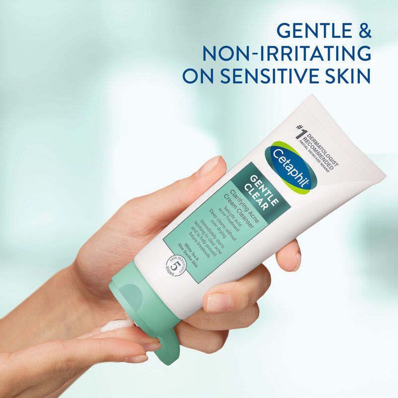 Cetaphil Gentle Clear Clarifying Acne Cream Cleanser Cetaphil