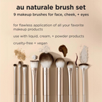 Real Techniques Au Naturale 9 Piece Glow Makeup Brush Set