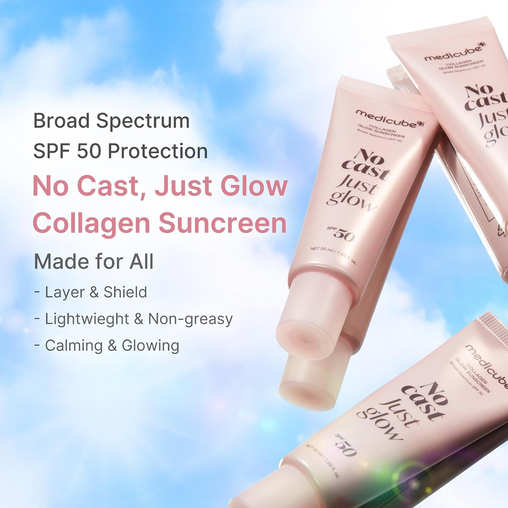 Medicube Sunscreen No Cast Just Glow Collagen SPF 50+ PA++++