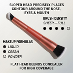 Real Techniques Big Blends Energy Brush + Dual-Sided Puff Set – 6 Piece Set