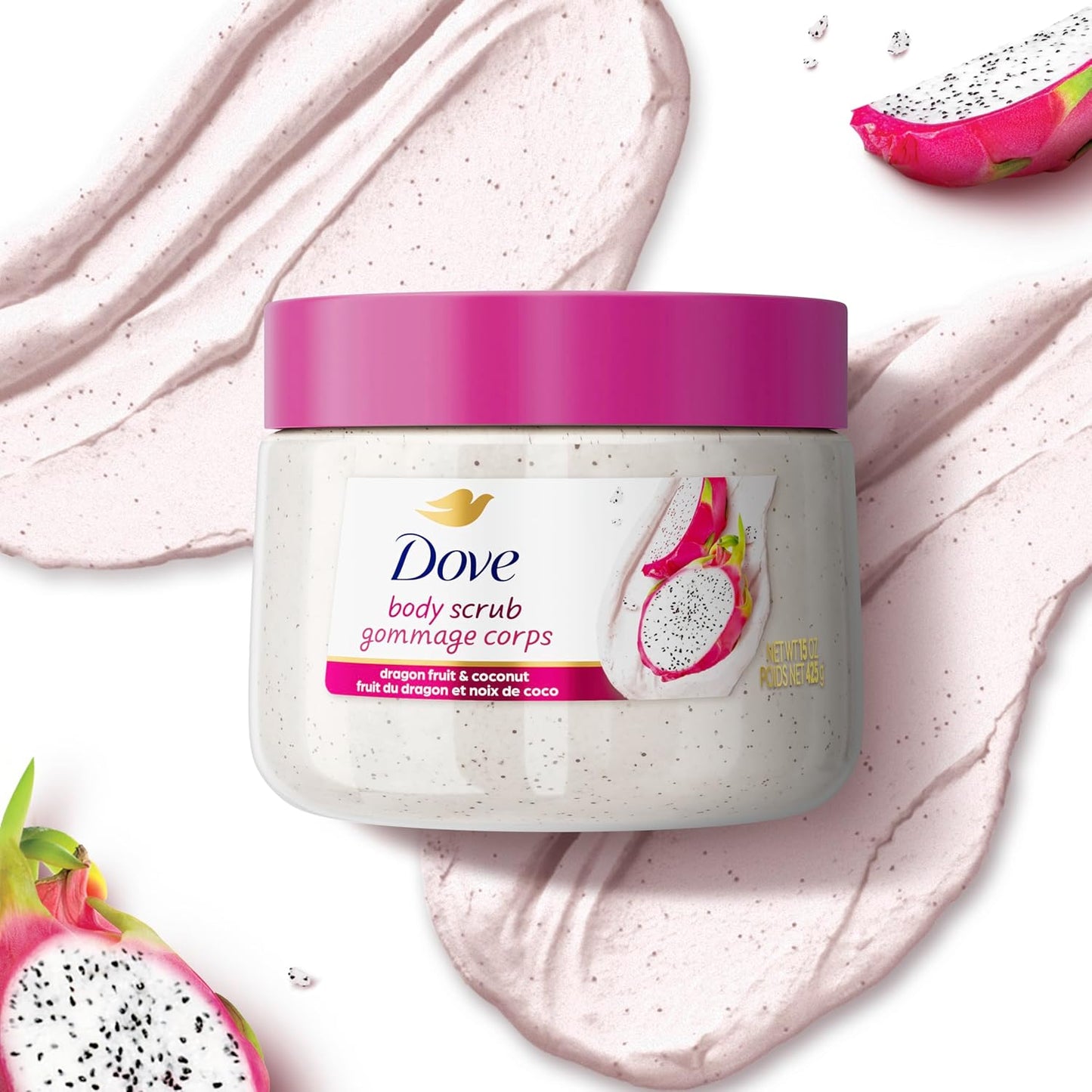 Dove Body Scrub Dragon Fruit & Coconut Cream Body