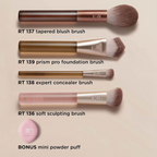 Real Techniques, New Nudes 2.0, Blurred Base Set | Bonus mini powder puff