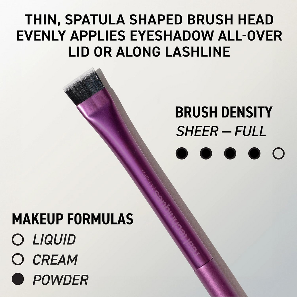 Real Techniques Big Blends Energy Brush + Dual-Sided Puff Set – 6 Piece Set