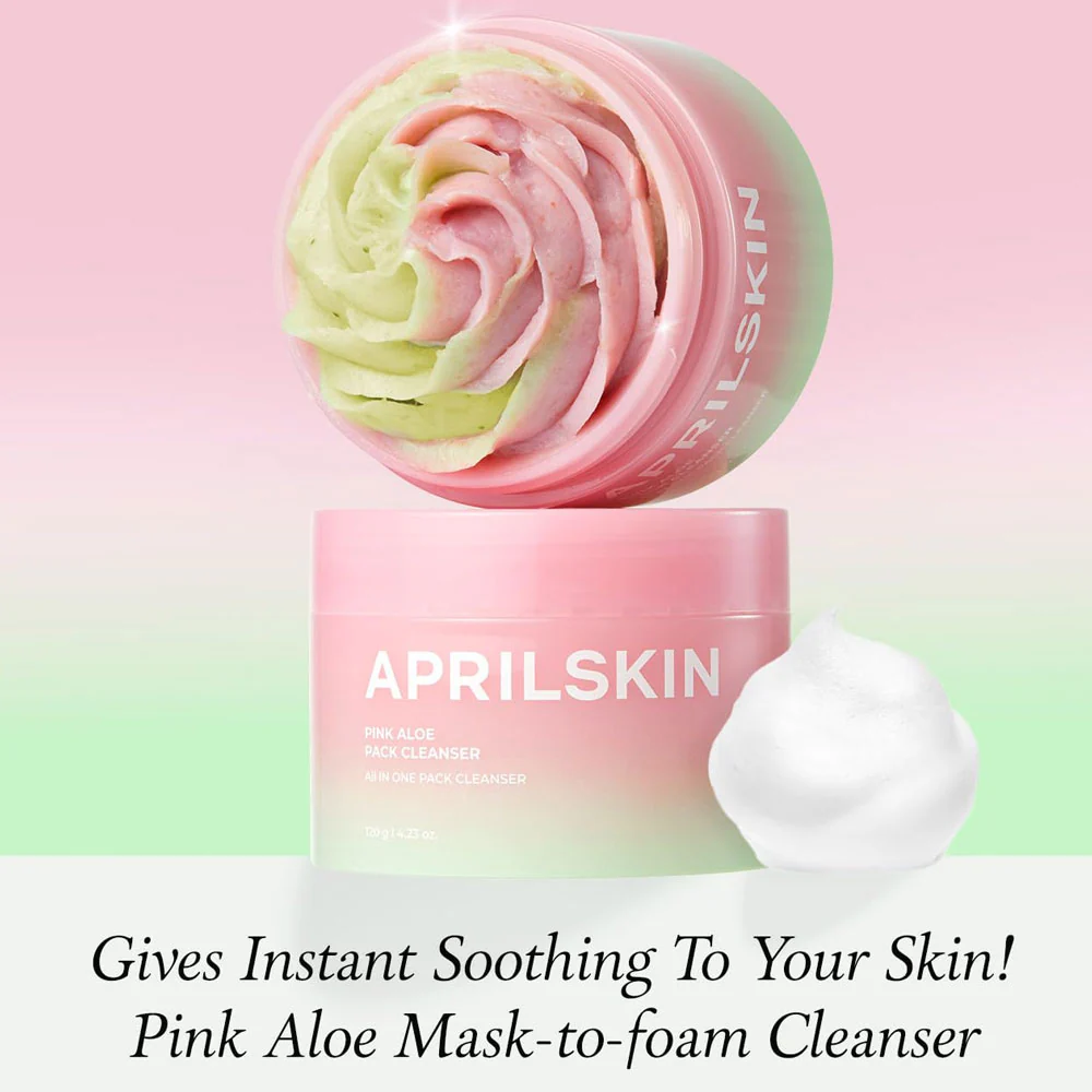 APRILSKIN Pink Aloe Pack Cleanser 120g April skin