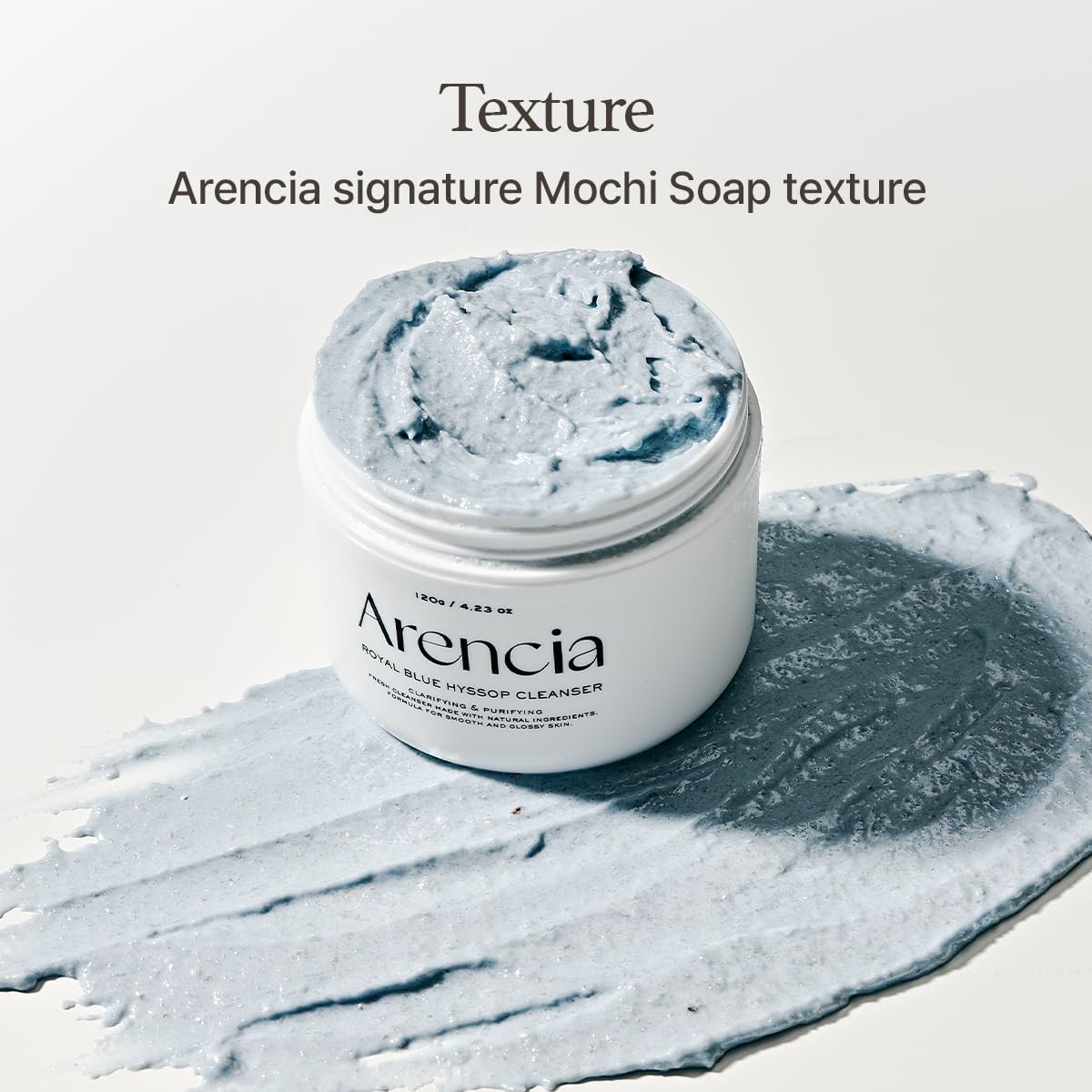 ARENCIA Royal Blue Hyssop Rice Mochi Cleanser