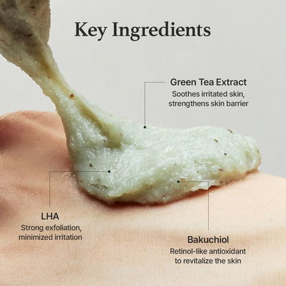 ARENCIA Green Tea + LHA Deep Pore Rice Cake Cleanser