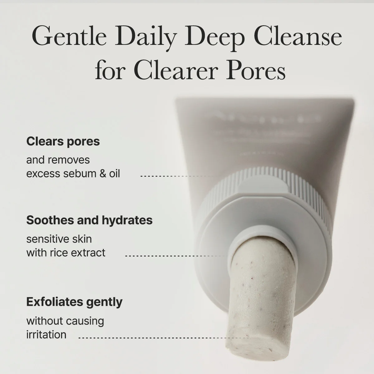 ARENCIA Rice + LHA Pore Control Rice Cake Cleanser