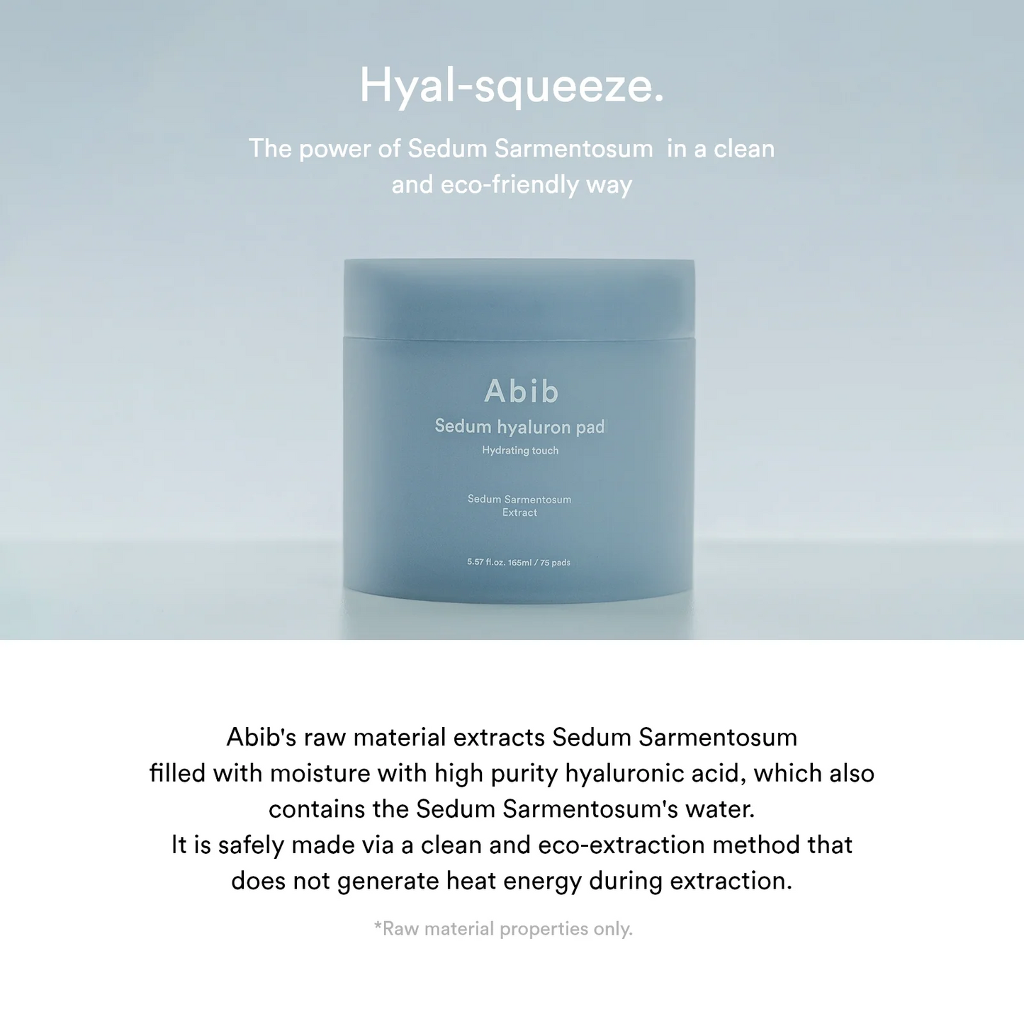 Abib Sedum Hyaluron Pad Hydrating Touch