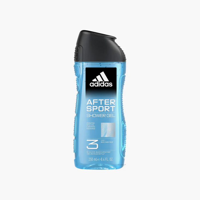 Adidas After Sport Shower Gel 3-In-1 Body Hair Face