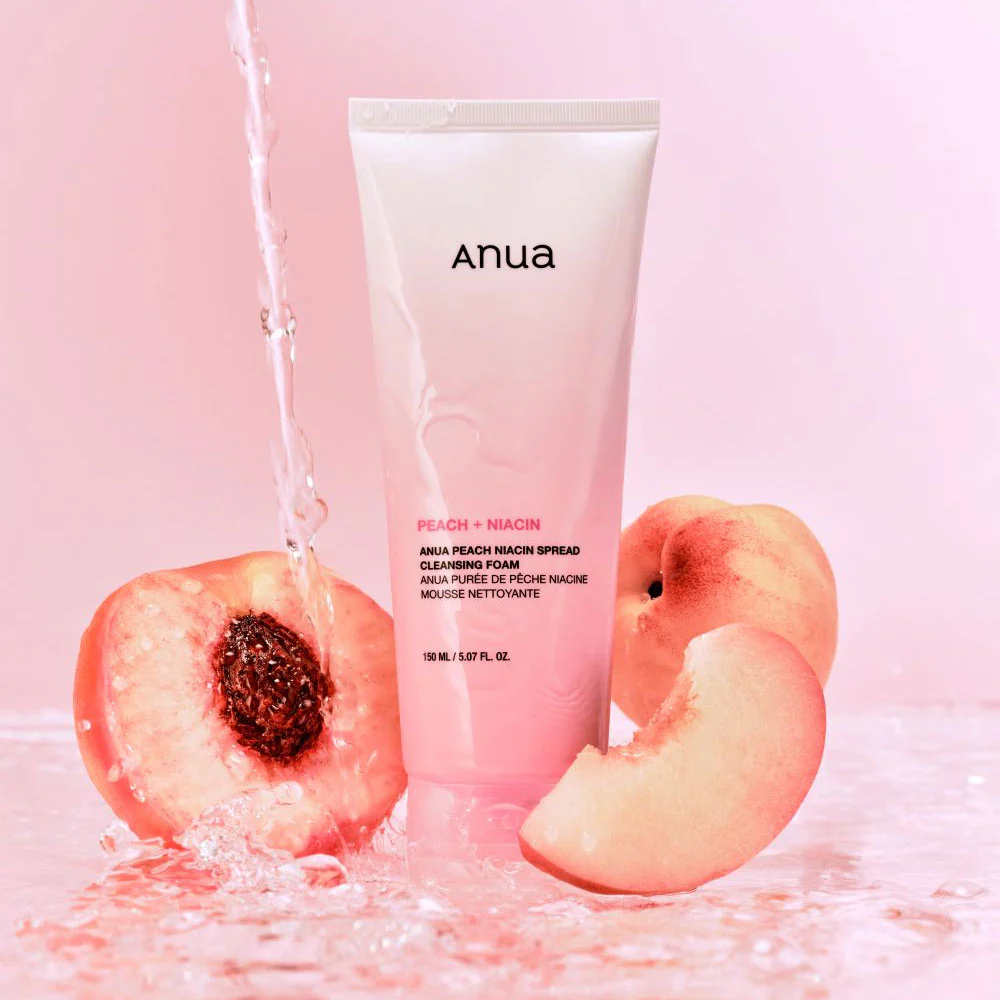 Anua Peach Niacin Spread Cleansing Foam Anua