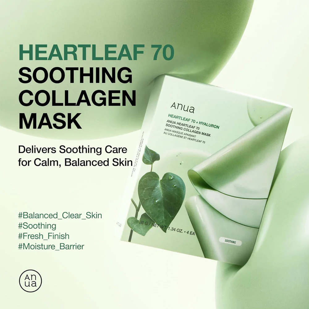 Anua Heartleaf 70 Soothing Collagen Mask Anua