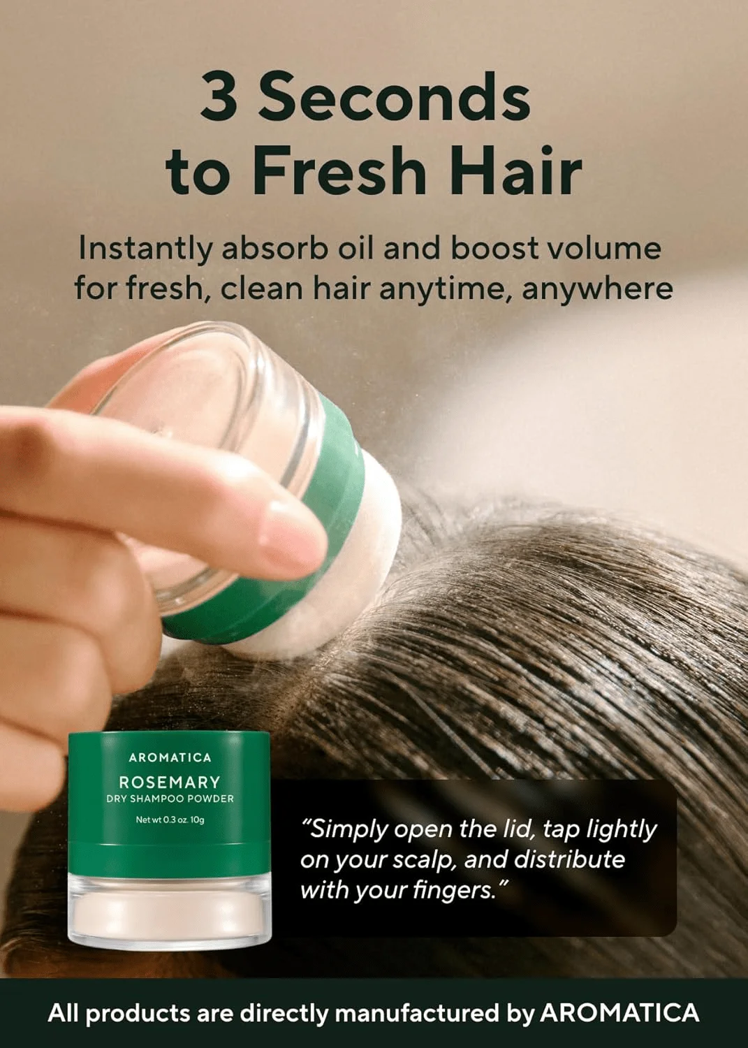 Rosemary Dry Shampoo Powder 10g