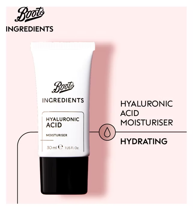 Boots Ingredients Hyaluronic Acid Moisturiser