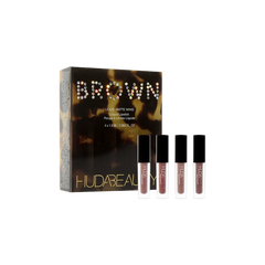 Huda Beauty Brown Obsessions Liquid Matte Minis - Set Of 4