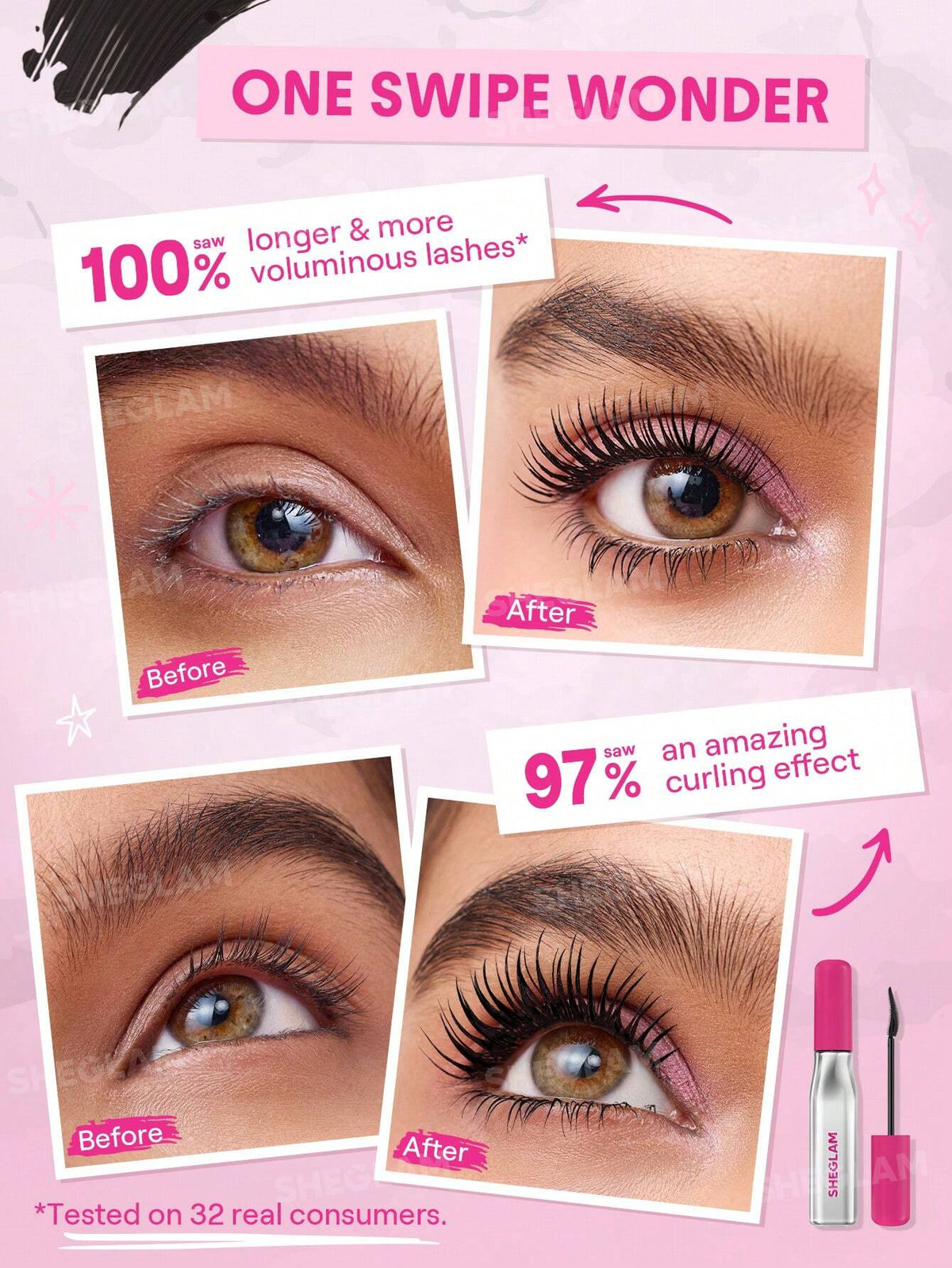 SHEGLAM Lashlighter Up & Out Mascara