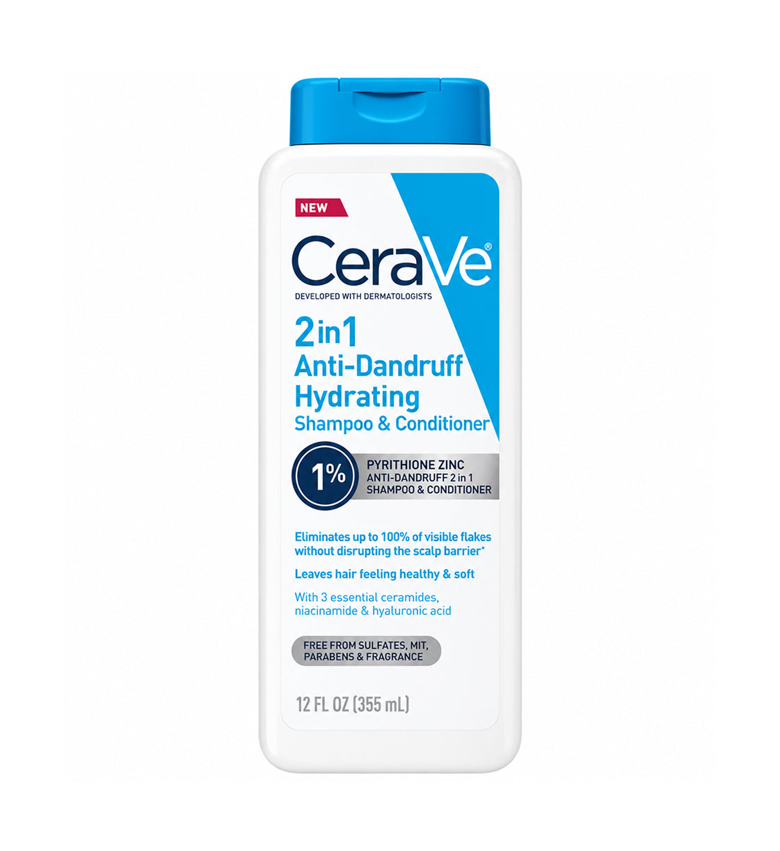 CeraVe 2-in-1 Anti-Dandruff Hydrating Shampoo and Conditioner