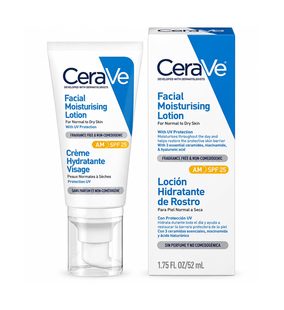 CeraVe AM Facial Moisturising Lotion SPF 25 (Normal To Dry Skin)