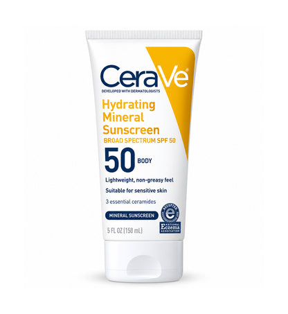 CeraVe Hydrating Mineral Sunscreen Body Lotion SPF 50