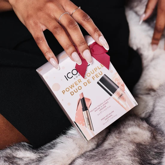 ICONIC London Power Couple Gift Set – Glow-Enhancing Makeup Setting Spray &amp; Hydrating Tinted Lip Balm