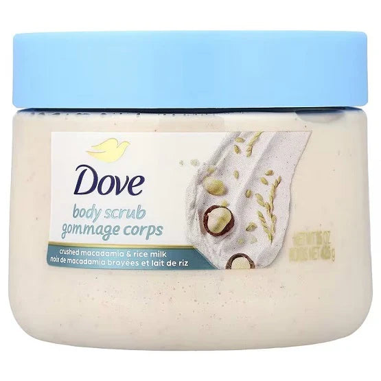 Dove Body Scrub Crushed Macadamia & Rice Milk