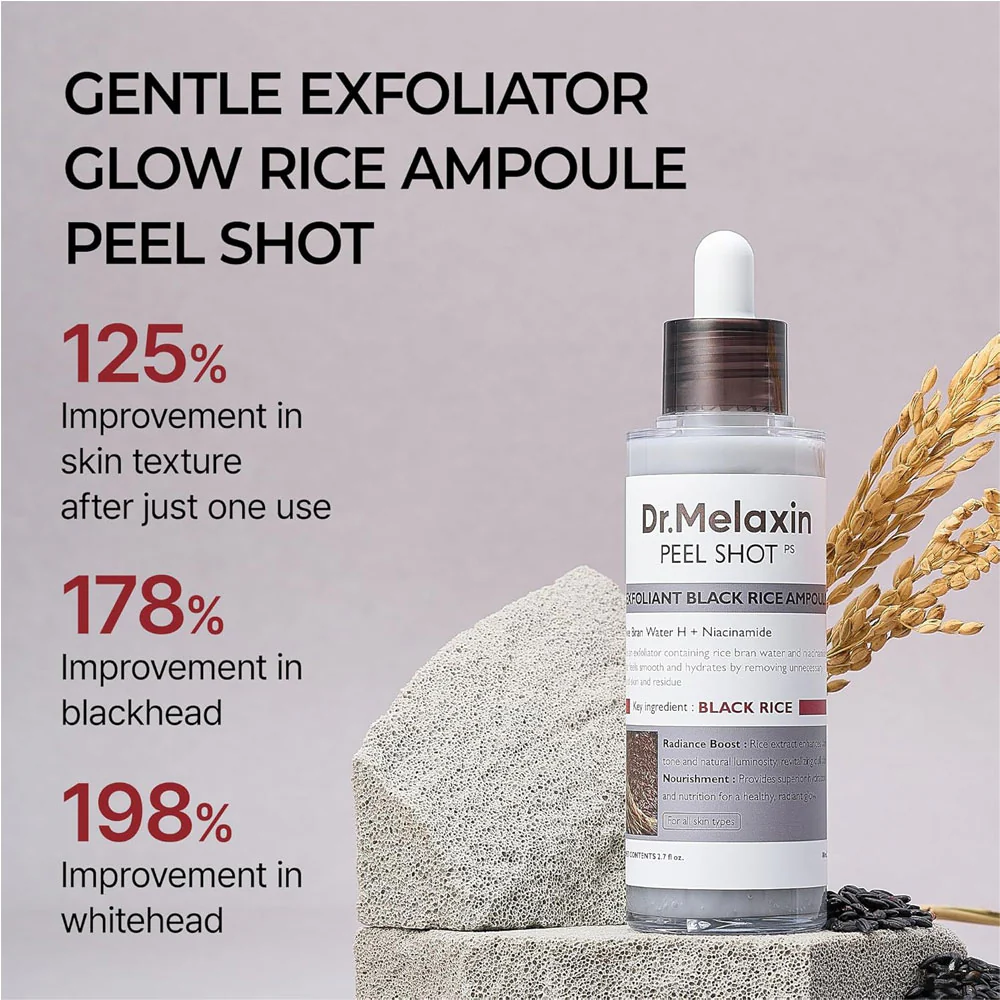 Dr.Melaxin Peel Shot Exfoliant Black Rice Ampoule Dr.Melaxin