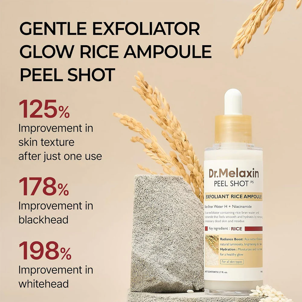 Dr.Melaxin Peel Shot Exfoliant White Rice Ampoule Dr.Melaxin