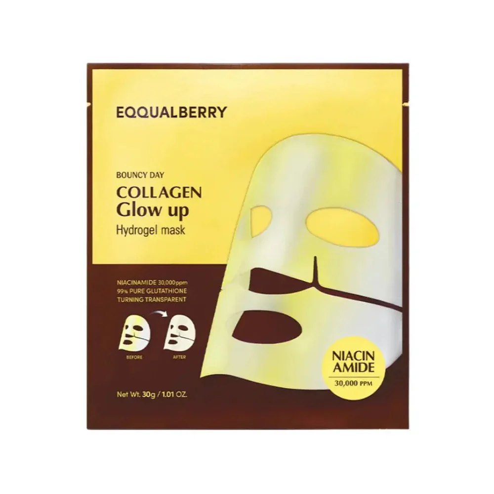 EQQUALBERRY Collagen Glow up Hydrogel Mask (Single Sheet) EQQUALBERRY
