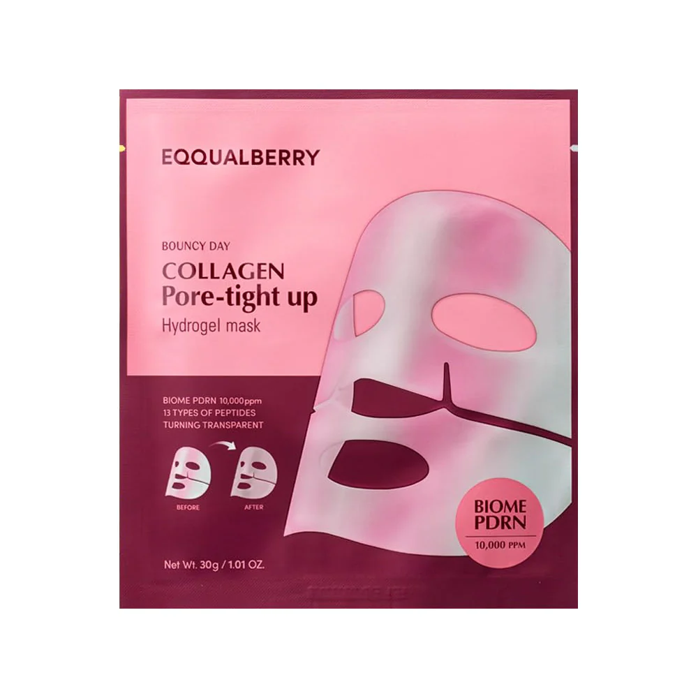 EQQUALBERRY Collagen Pore-tight up Hydrogel Mask (Single Sheet) EQQUALBERRY